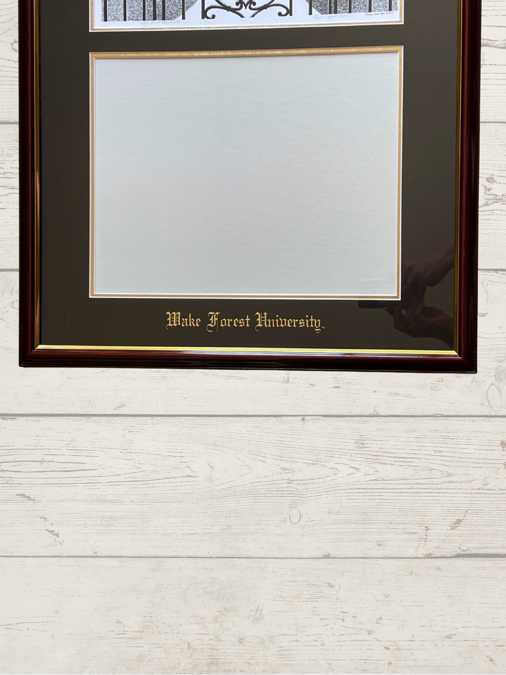NWOT UNIVERSITY FRAMES Wake Forest Diploma Frame Campus Picture Double Opening - Picture 4 of 16